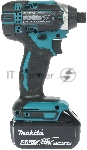 Гайковерт аккумуляторный Makita DTD152RMEуд 18В 2х4А·ч LI-ION 0-3500об/м 1/4'' 1.3кг 165Нм, вид 14