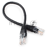 Патч-корд UTP Cablexpert cat.5e 0.25м, литой, многожильный, черный