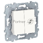 Выключатель 2-кл. UNICA NEW (сх.5) 10AX 250В бел. SchE NU521118
