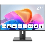 Монитор 27" Aiwa MQ275A IPS 2560x1440, 100 Гц, 4 мс, 16:9, 300 кд/м², HDMI 2.0, DP 1.2, USB-C (15 Вт), 3.5 Jack, динамики (2x3 Вт), FreeSync, G-Sync, черный