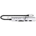 Док-станция Satechi ST-P6SS, USB Type-C, USB Type-C/HDMI/2xUSB Type-A/SD/microSD, USB Type-C, вид 4