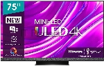 Телевизор Hisense 75" 75U8HQ черный/темно-серый Mini-Led UHD 120Hz Smart TV