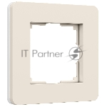 Рамка на 1 пост Split (айвори/белый,  soft-touch) W0013066