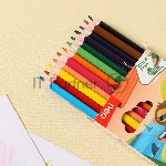 Карандаши цветные Deli ColoRun EC00110 трехгранные пластик 18 цветов, коробка с европодвесом, вид 3