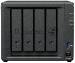 Сетевое хранилище Synology DiskStation DS425+ черный (Intel J4125/2Gb/4(3.5"/2.5"SATA/SSD) + 2 NVMe/RAID/1x1Gb/1x2.5Gb/2хUSB 3.2/no WIFI) (DS425+)