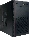 Компьютерный корпус Mini Tower InWin EMR065 черный U3.0*2+U2.0*2 A(HD) +intrusion switch mATX