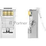 Коннектор Vention RJ45 (8p8c), FTP, cat. 5e, под витую пару, экранированный (50шт.)