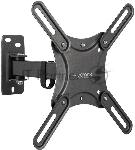 Кронштейн для телевизора Kromax CORBEL-4 черный, 15"-42" макс. 25 кг, настенный, поворот и наклон