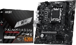 Материнская плата MSI PRO A620M-B EVO, AM5, AMD A620A, 2xDDR5, 2xSATA, 1xM.2, 1xPCIe 4.0 x16, 1xPCIe x1, 1xVGA, 1xHDMI, 1x2.5Gb LAN, 4xUSB-A 5Gbps, 2xUSB-A 2.0, 2xPS/2, 3x3.5 мм, 7.1, чёрный, mATX