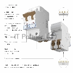 Автоматический выключатель Werkel 2P 10 A C 6 кА W902P106