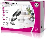 Кронштейн для мониторов Ultramounts UM718 серый 17"-35" макс.15кг крепление к столешнице поворот и наклон, вид 13