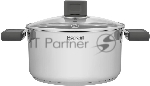 Кастрюля Rondell Quadro RDS-1596, 3.1 л, 20 см, с крышкой, сталь