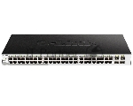 Коммутатор D-Link DGS-1210-52/ME/B1A, 48×1 Гбит/с + 4×1 Гбит/с SFP, управляемый