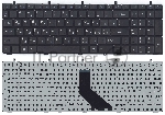 Клавиатура для ноутбука DNS 0170720 Clevo W350 w370 черная (плоский ENTER)