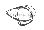 Резиновый уплотнитель крышки матрицы для MacBook Air 13 A1369 A1466 Late 2010 - Mid 2017
