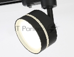 Трековый светильник Ambrella light GL5385 BK/FR черный/белый матовый GX53 max 12W