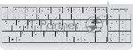 Клавиатура Acer OKW400 проводная, USB Type-A, белый