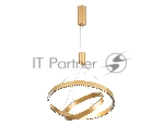 Подвесной светодиодный светильник Ambrella light FL5885/2 GD золото 45W 3000K/4200K/6400K D600/400*1200 (без ПДУ)