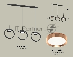 Светильник Ambrella light XB9107104/3 SBK/PPG черный песок/золото розовое полированное GX53 (C9107, N8126)