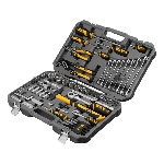 Набор инструментов Denzel 1/2", 1/4", CrV, S2, пластиковый кейс, 84 предмета