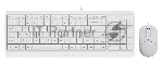 Комплект клавиатура+мышь A4Tech FStyler F1512 проводной, USB, 1200 DPI, белый