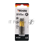 Бита для шуруповерта Kranz Torx T25х50 мм (2 шт./уп.)