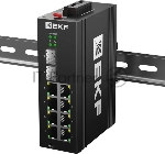 Коммутатор EKF TSX-ML2-2GX/SFP-8GTP, 8×1 Гбит/с PoE + 2×1 Гбит/с SFP, управляемый