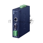 Конвертер PLANET ICS-2100T IP30 Industrial 1-Port RS232/RS422/RS485 Serial Device Server (1 x 10/100BASE-TX, -40~75 degrees C, dual 9~48V DC, Web, Telnet and SNMP management)