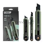 Набор технических ножей Home Series Green Deli HT4003L (ножи 9мм+18мм+Т-образный), эксклюзивный дизайн, корпус из высококачественного софттач пластика