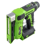 Степлер аккумуляторный Greenworks G24CS10 скобы тип 53: 6-14мм гвозди тип 47: 14мм