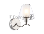 Настенный светильник Ambrella light LH57085 SN/FR никель/белый матовый E14 max 40W 230*140*200