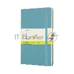 Блокнот Moleskine CLASSIC QP062B35 Large 130х210 мм, 240 страниц, нелинованный, твердая обложка, голубой
