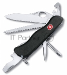 Нож перочинный Victorinox Trailmaster One Hand Wavy Edge (0.8463.MW3) 111мм 12функций черный карт.коробка