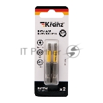 Бита для шуруповерта KRANZ Torx T15х50 мм (2 шт./уп.)