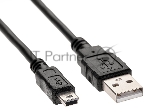 Кабель USB 2.0 A-->mini-B 5P (1м) черный TELECOM/VCOM TC6911BK-1.0M