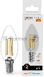 Лампа светодиодная филаментная Gauss Filament 10Вт цок.: E14 свеча св. свеч. бел. теп. (упак.: 10 шт)