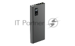 Портативный аккумулятор OLMIO QR-10, 10000mAh, 22.5W, QuickCharge3.0/PowerDelivery, LCD, серый