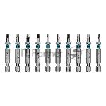 Бита Gross Torx 20х50мм, сталь S2, шестигр., 10 шт.