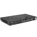 Коммутатор Tenda TEG2228P-24-410W, 24×1 Гбит/с PoE + 2×1 Гбит/с + 2×1 Гбит/с SFP, управляемый, вид 2