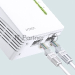Сетевое оборудование TP-Link TL-WPA4220 300Mbps Wireless AV500 Powerline Extender, 500Mbps Powerline Datarate, 2 10/100Mbps Fast Ethernet ports, HomePlug AV, Plug and Play, WiFi Clone, Single Pack, вид 5