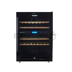 Винный шкаф встраиваемый Cellar Private CP043-2TB чёрный, 129 л, 2 отсека, 43 бут.
