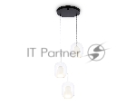 Подвесной светильник Ambrella light LH11151/3 BK/WH/CL черный/белый/прозрачный E27*3 max 60W D425*1500