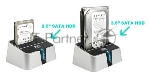 Док-станция для HDD AgeStar 3UBT2 SATA пластик серебристый 1
