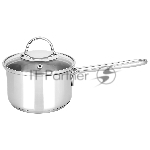 Ковш APPETITE SH05253 pretty 1,5 лиз нерж. стали. Объем 1,5л, размеры: 16х7,5 см, стекл. крышка, прутковая ручка,подар.коробка