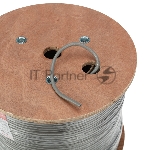 Кабель витая пара Rexant F/UTP, категория 6, ZH нг(А)-HF, 4PR, 23AWG, внутренний, серый, 305м