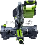 Торцовочная пила аккумуляторная GreenWorks GD24MS216, 24V, б/щ, c 1х5 АКБ Ач и ЗУ (1501707UG), вид 3
