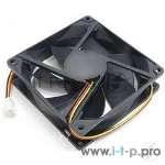 Вентилятор для корпуса Gembird D8015BM-3 черный, 80 мм, 2600 об/мин, 27 дБ, 3 pin