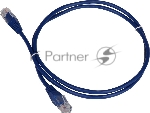 Патч-корд LANMASTER TWT UTP cat.5e, с заливными колпачками, 0.5 м, синий