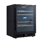 Винный шкаф встраиваемый Cellar Private CP043-2TB чёрный, 129 л, 2 отсека, 43 бут., вид 2