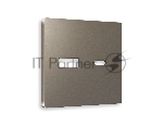 Лицевая панель ALFA (Темная бронза матовый) для розетки 2USB тип A+C QUANT AP6410